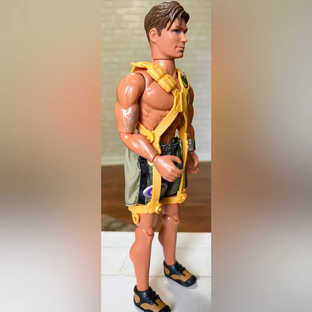Max Steel Action Figure 2000 Mountain Climber 12” Doll Mattel vintage